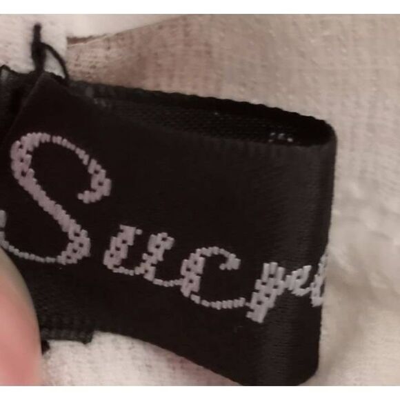 SUCREFAS WHITE & PINK FLORAL COLD SHOULDER DRESS SZ.S EUC. - Picture 9 of 12